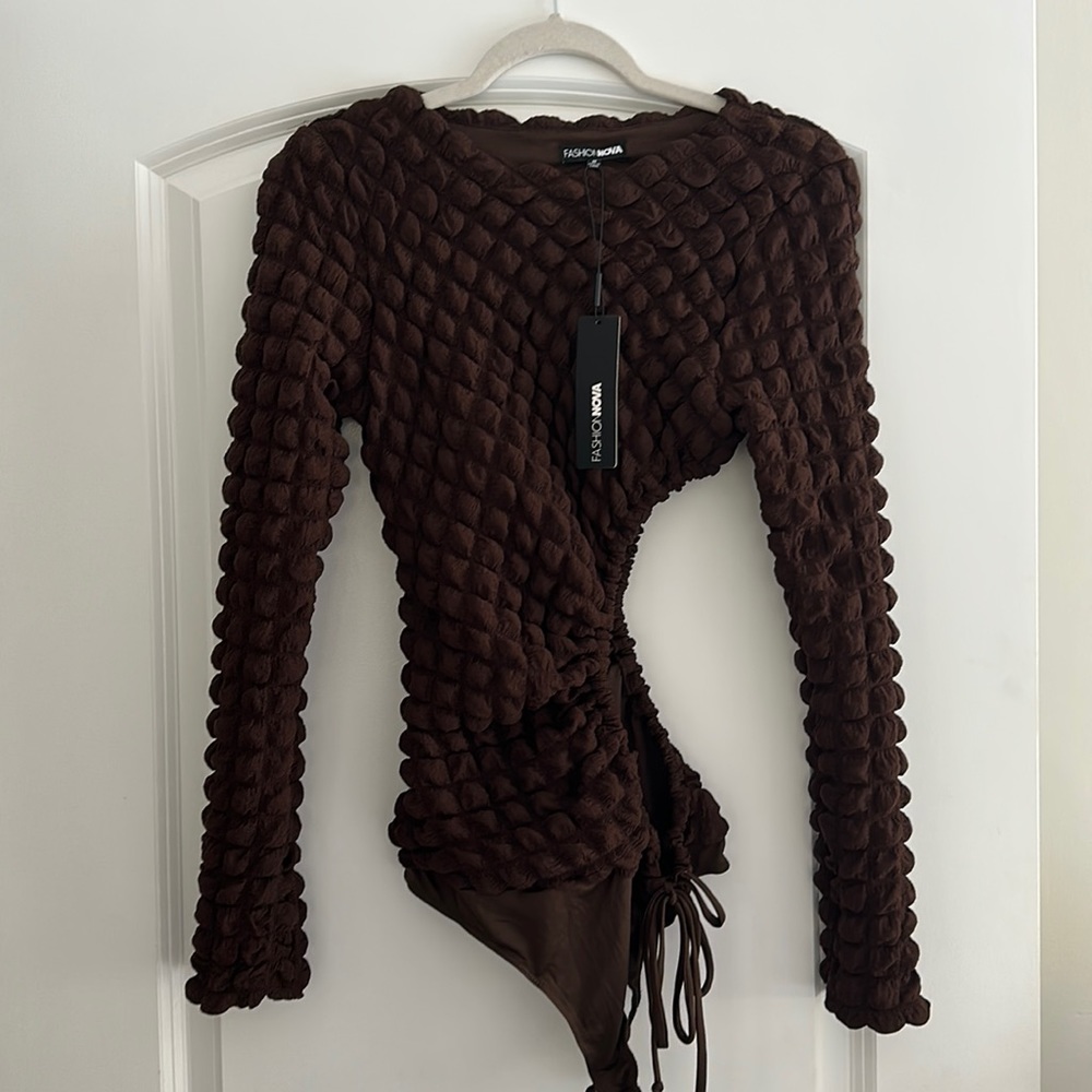 Brown bodysuit
